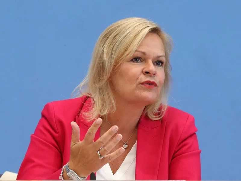 Nancy Faeser, ministrul german de interne, spune că toate indiciile arată spre un act de sabotaj împotriva gazoductelor Nord Stream - Foto: Profimedia Images