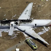 Avionul doborât de o rachetă rusească - Foto: LA Times