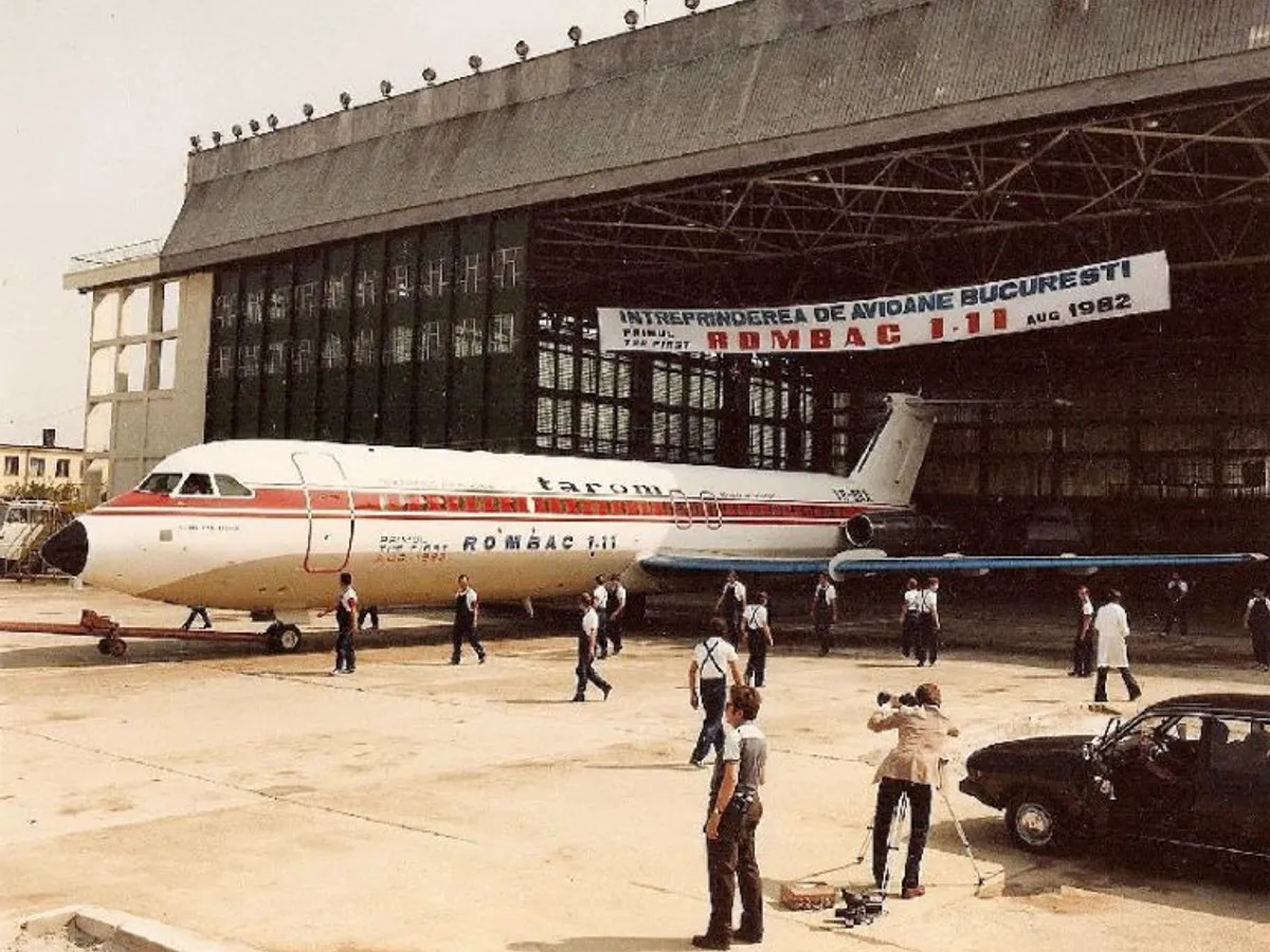 Avionul Rombac, la inaugurarea din 1982