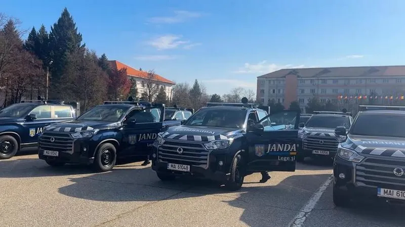 Jandarmeria a plătit 20.000 € în plus să pună 8 opționale pe mașină: girofar, cârlig, roți de iarnă - Foto: captură ecran