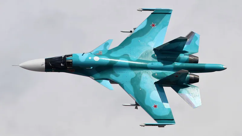 VIDEO Ucraina a doboarăâtbombardierul SU-34 al Rusie de 36.000.000$. Avea la bord rachete sol-aer - Foto: X