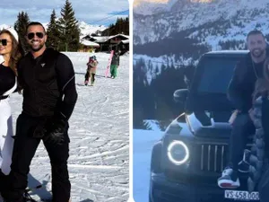 Alex Bodi, vacanță „în familie” cu Daria Radionova în Alpii elvețieni. S-au dat cu snowboard-ul. / Foto: spynews.ro