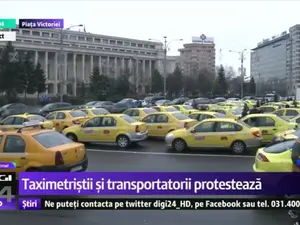 Protest al taximetriștilor Foto: Facebook