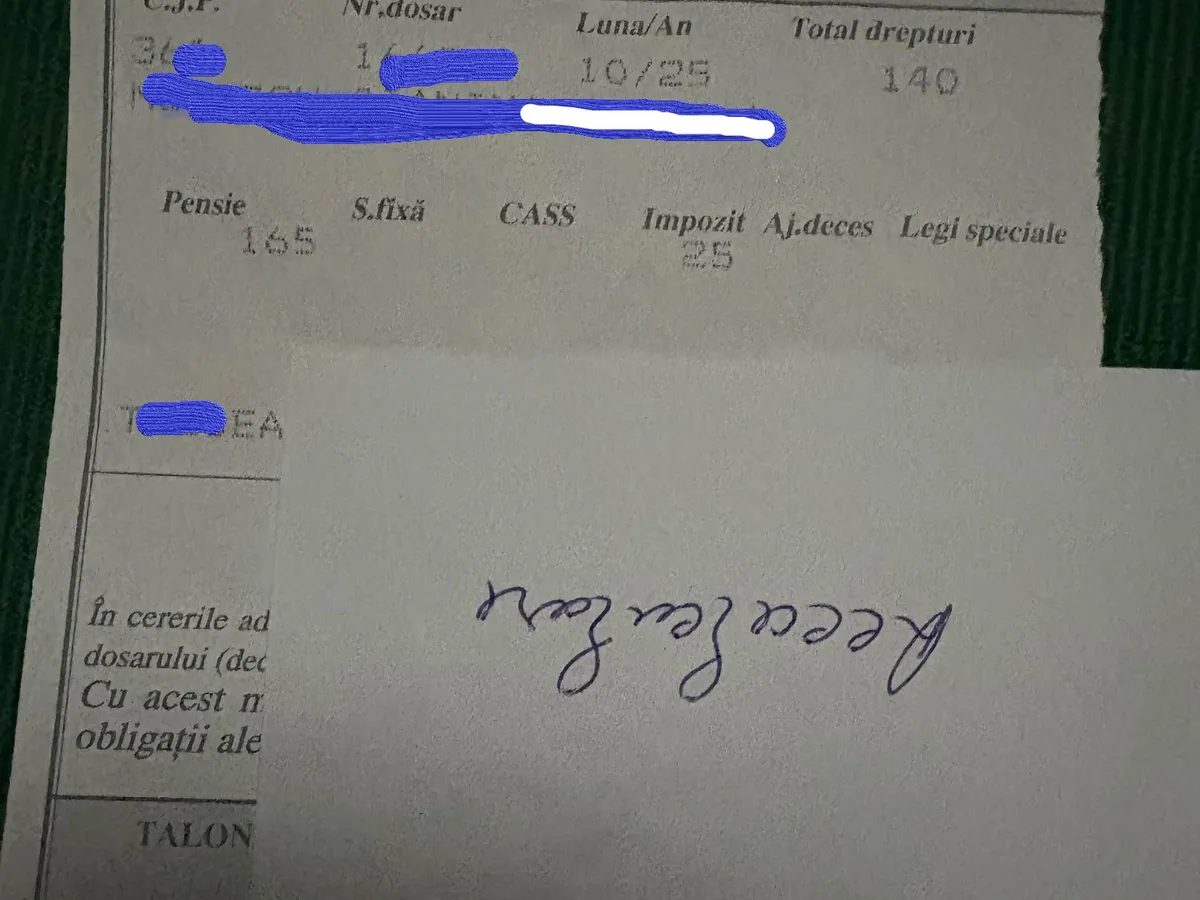 Talon de pensie gri Foto: captură