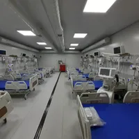 Fostul spital modular de la Lețcani se mută din nou pentru a face loc târgului AGRALIM - FOTO: ziaruldeiasi
