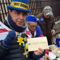 Ziua Brexitului în Londra/FOTO: Twitter