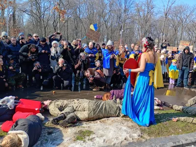 Piesă de teatru despre ce se întâmplă în Ucraina - Foto: Comunitatea Ucraineană București