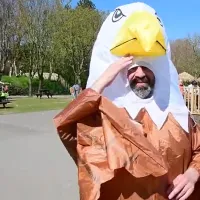 Descurajatori de pescăruşi, la Grădina Zoologică din Blackpool - Foto: DailyMotion/captură video Blackpool Gazette