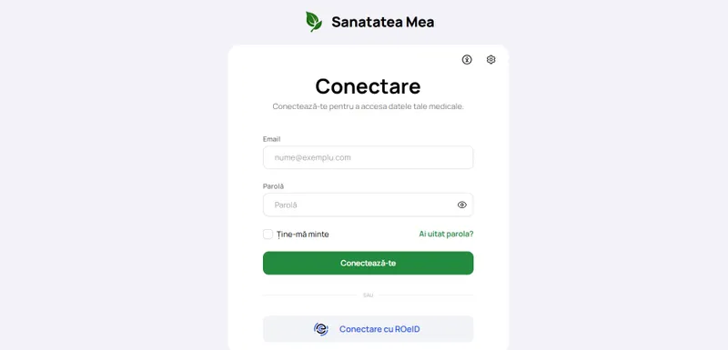 Noul portal eSănătateaMea - Foto: Captură site www.sso.esanatateamea.ro