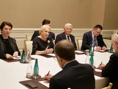 Teodor Meleșcanu, la Washington DC împreună cu premierul Dăncilă Foto: Facebook