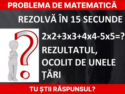 Problemă de matematică Foto: Newsweek