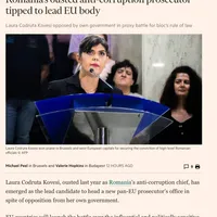 FT despre Kovesi Foto: Print screen