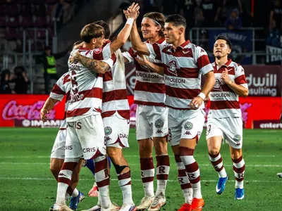 Rapid a bătut FC Argeș cu 3 - 1 și a urcat pe primul loc al Superligii de fotbal - Foto: Facebook / FC Rapid