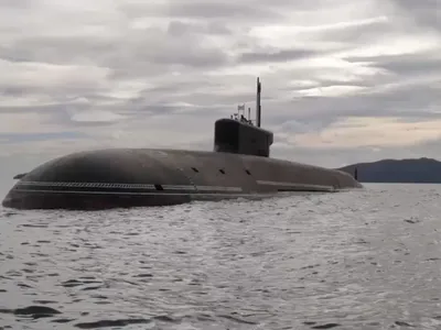 Submarinul nuclear rus „Generalissimus Suvorov” - Foto: X/@MarioNawfal - captură foto