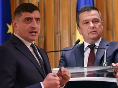 George Simion și Sorin Grindeanu - Foto: Profimedia images