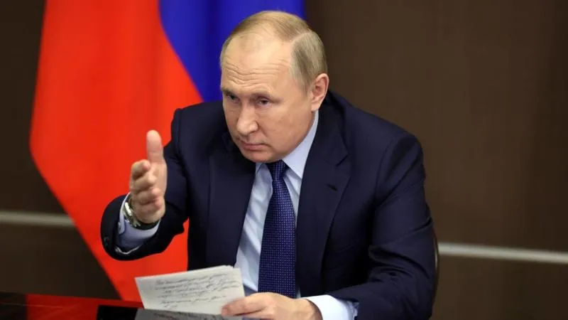 Vladimir Putin, discuție cu Olaf Scholz/FOTO: bbc.com