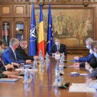 Președintele Iohannis îi primește la Cotroceni pe premierul spaniol și președintele Estoniei/FOTO: presidency.ro