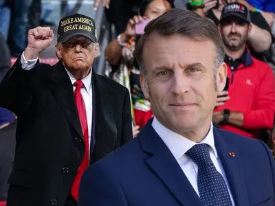 Avertismentul lui Macron după "taifunul taxelor" impuse de Trump: "E doar o pauză fragilă" - Foto: Profimedia images