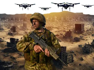 Marea Britanie se pregătește de război. Investiții de 5.000.000.000 lire în drone și lasere militare - Foto: Colaj Newsweek - Profimedia images