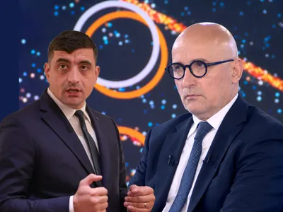 Sabin Orcan și George Simion - Foto: Digi24 - captură foto
