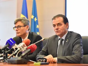 Ludovic Orban și noul ministru al Economiei, Virgil Popescu Foto: guv.ro