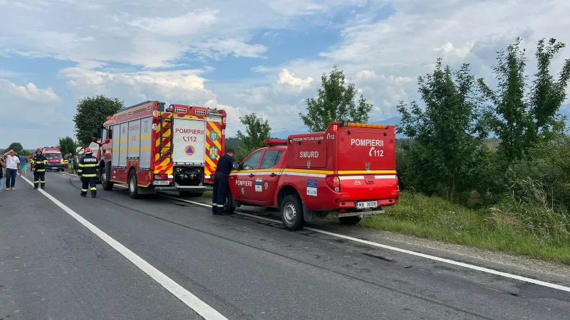 Accident gav pe DN1 - Foto:ISU Sibiu