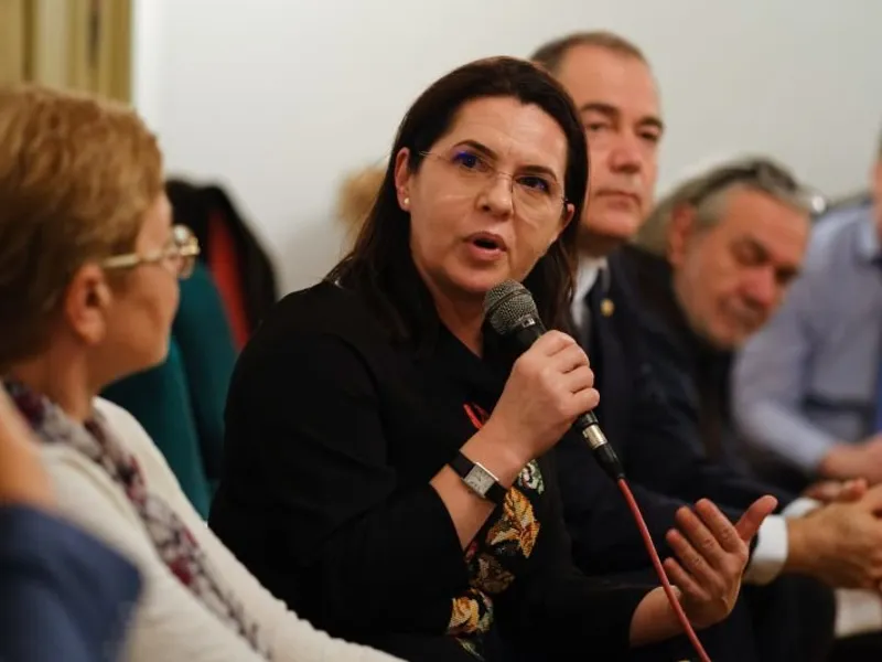 Adriana Săftoiu nu crede că „mașinăria de vot” a PSD poate fi învinsă. Foto: Inquam Photos/Raul Ștef