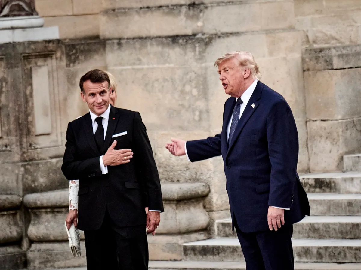 Emmanuel Macron și Donald Trump - Foto: Profimedia images
