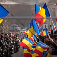 Protest pro-Călin Georgescu în Capitală. Manifestanții s-au îmbrâncit cu jandarmii. Au folosit gaze - Foto: Profimedia Images