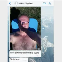 Șeful Gărzii Forestiere Suceava, poză cu el nud trimisă unui activist de mediu: „Te iubesc”/FOTO: Facebook/Tiberiu Boșutar