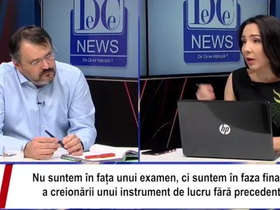 Chirieac sugerează că Clotilde Armand trebuia arestată. Ghinea dă interviuri la site-ul lui Chireac. Captură DCNews