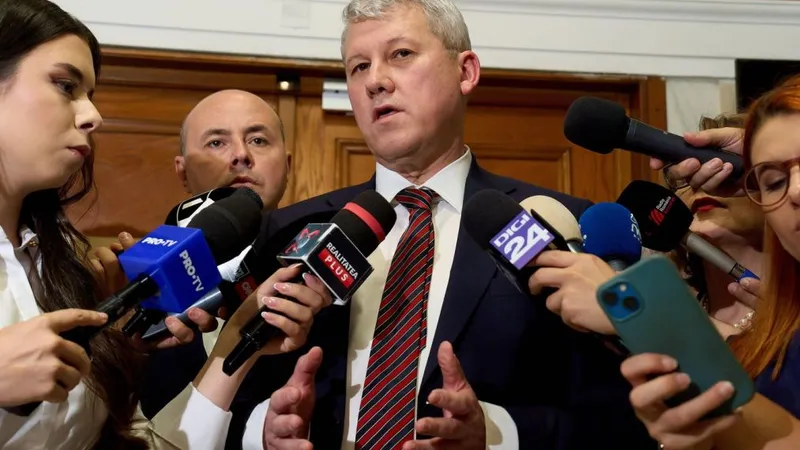 Cătălin Predoiu, ministru propus al Afacerilor Interne, dă declaraţii presei - Foto: Profimedia Images