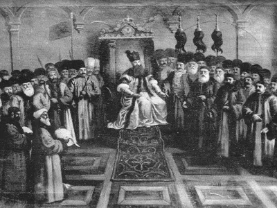 Domnitor fanariot și boierii timpului - Foto: arhiva