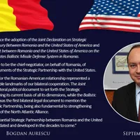 România celebrează 10 ani de la încheierea Parteneriatului Strategic cu SUA. / Foto: Bogdan Aurescu / Twitter