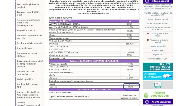 Pierderile firnei lui Andrușcă