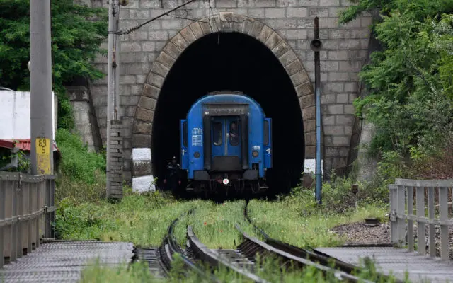 Cale ferată din România/FOTO: Inquam Photos/Justinel Stavaru