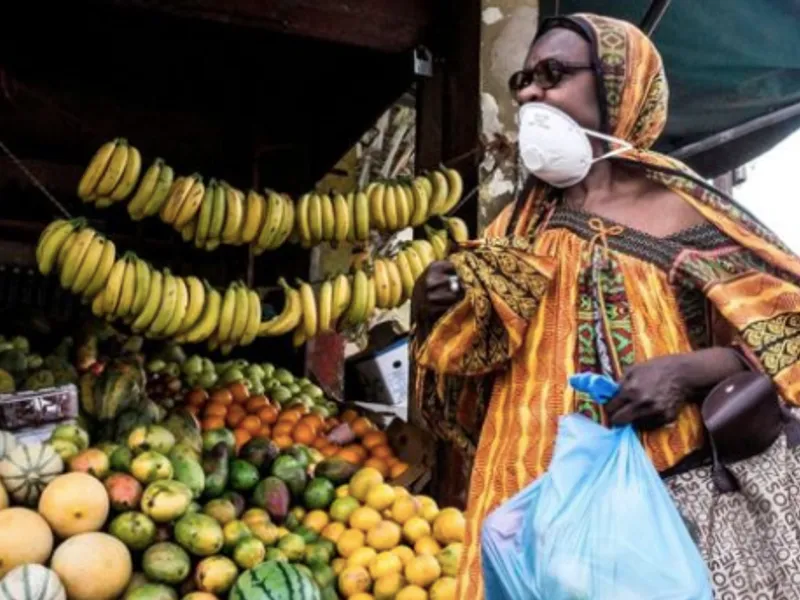 Măștile se poartă incorect și în Africa/FOTO: bbc.com