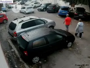 VIDEO. O femeie a fost lovită intenționat cu mașina de fostul iubit, într-un cartier din Constanța. Momentul a fost surprins de camere