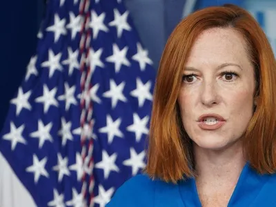 Jen Psaki nu l-a însoțit pe președinte Biden în Europa. FOTO: Twitter