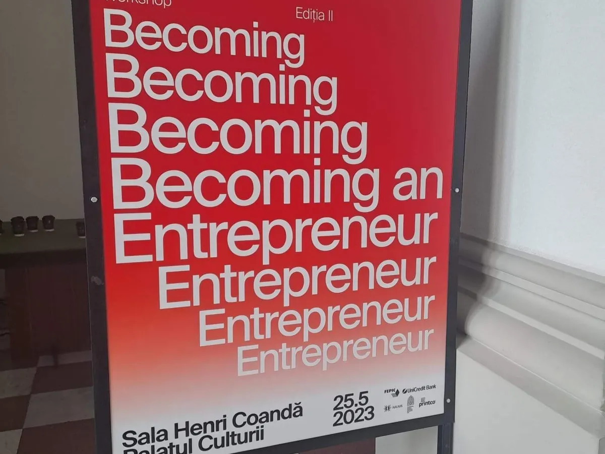 Zeci de tineri au participat la workshop-ul antreprenorilor, în cadrul Romanian Creative Week