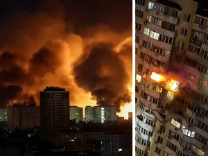 Kievul, sub bomdardament rusesc. Putin se răzbună pe Ucraina. Patru morți și 20 de răniți - Foto: X/ @CharlesRume