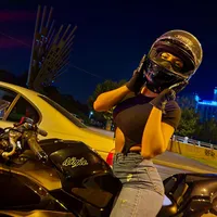 O bikeriță a căzut cu motocicleta pe Șos. Pipera-Tunari și a murit. Alexandra avea 35 de ani. / Foto: Alexandra Ștefan, Facebook