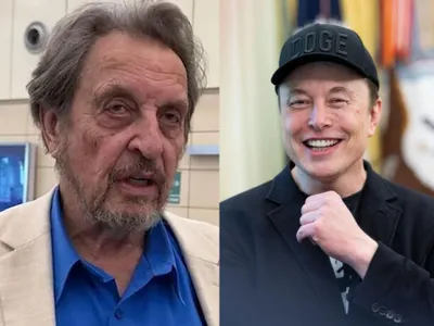 Errol şi Elon Musk, tată şi fiu - Foto: montaj Profimedia Images