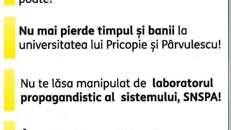 Rectorul SNSPA: „George Simion, președintele AUR, a ales să promoveze discursul urii” - Foto: SNSPA