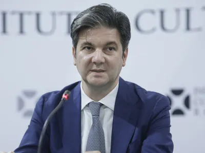 Liviu Jicman, şeful ICR, în conferinţă de presă - Foto: INQUAM PHOTOS/Mălina Norocea