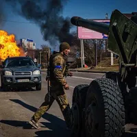 Ofensiva continuă. Forțele rusești masează 500 de unități de echipament militar la Izium/FOTO: Twitter/Defence of Ukraine