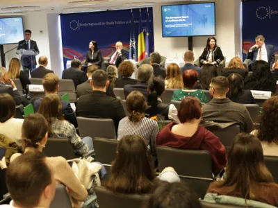 Dezbaterea, parte din seria de evenimente „The Future of Europe” Foto: SNSPA