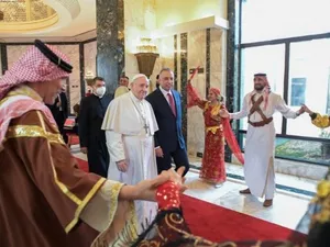 Papa Francisc a ajuns la Bagdad/FOTO: Vatican Media