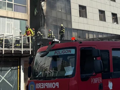 Incendiu în București pe șoseaua Virtuții - Foto: ISU B- IF
