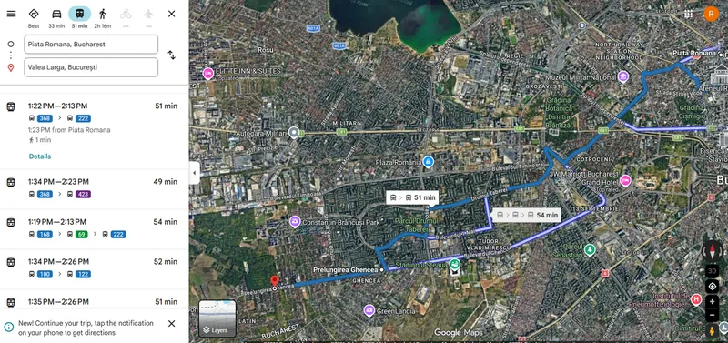 Drum Piața Romană - Prelungirea Ghencea - Foto: Google Maps